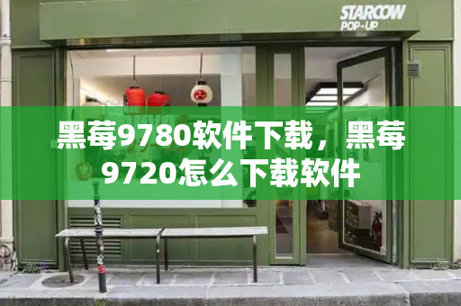 黑莓9780软件下载，黑莓9720怎么下载软件