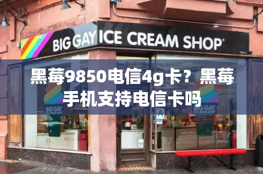 黑莓9850电信4g卡？黑莓手机支持电信卡吗