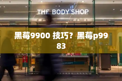 黑莓9900 技巧？黑莓p9983