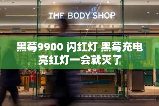 黑莓9900 闪红灯 黑莓充电亮红灯一会就灭了