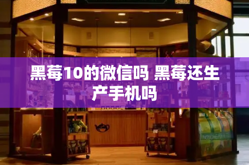 黑莓10的微信吗 黑莓还生产手机吗-第1张图片-星选测评