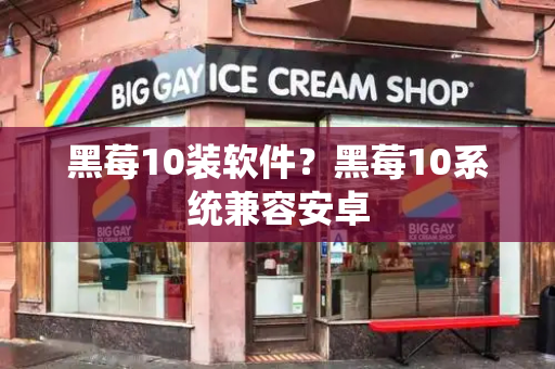 黑莓10装软件？黑莓10系统兼容安卓