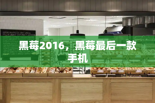 黑莓2016，黑莓最后一款手机-第1张图片-星选测评