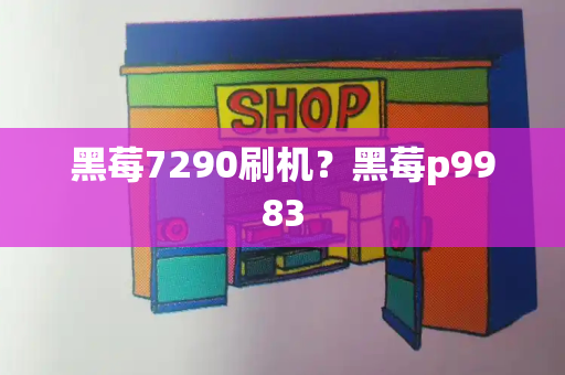 黑莓7290刷机？黑莓p9983