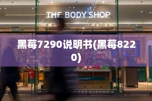 黑莓7290说明书(黑莓8220)