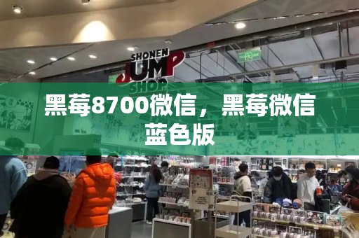 黑莓8700微信，黑莓微信蓝色版-第1张图片-星选测评