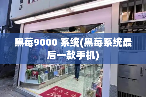 黑莓9000 系统(黑莓系统最后一款手机)-第1张图片-星选测评