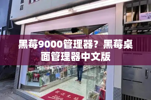 黑莓9000管理器？黑莓桌面管理器中文版