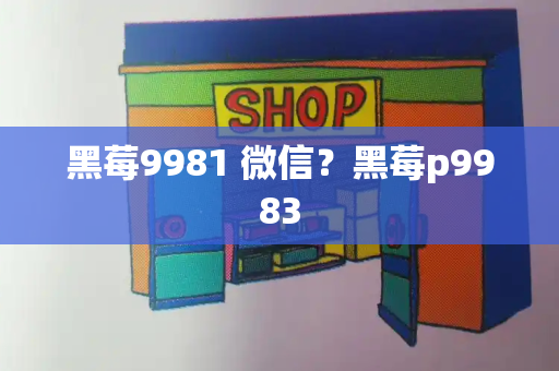 黑莓9981 微信？黑莓p9983