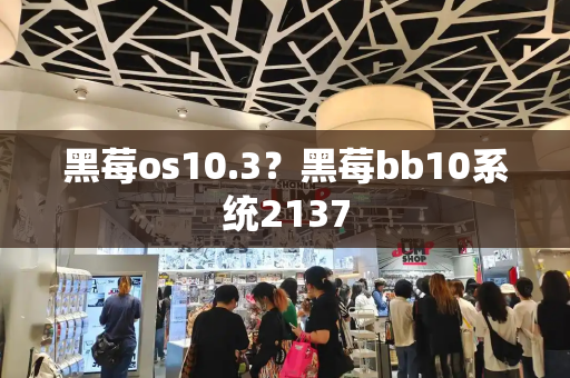 黑莓os10.3？黑莓bb10系统2137