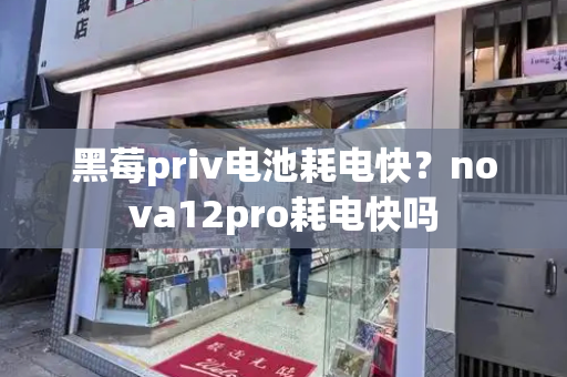 黑莓priv电池耗电快？nova12pro耗电快吗