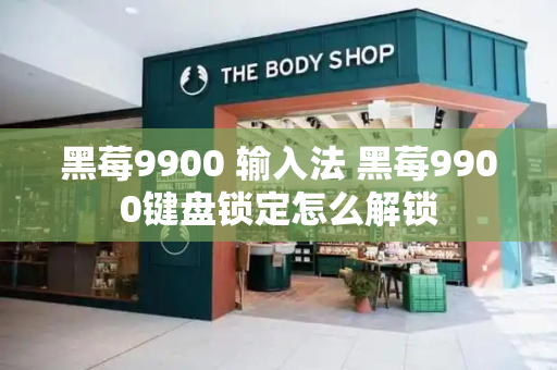 黑莓9900 输入法 黑莓9900键盘锁定怎么解锁-第1张图片-星选测评