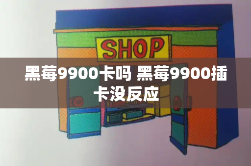 黑莓9900卡吗 黑莓9900插卡没反应