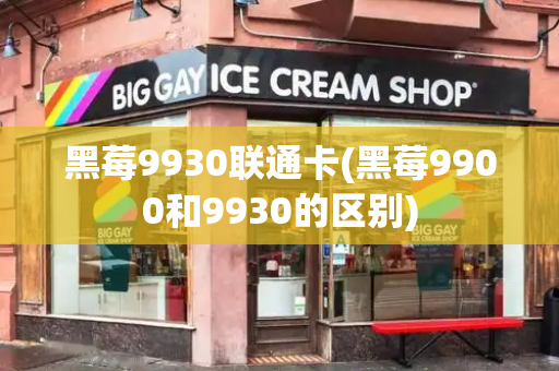 黑莓9930联通卡(黑莓9900和9930的区别)