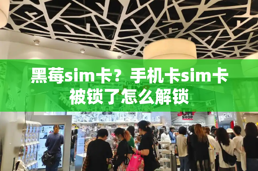 黑莓sim卡？手机卡sim卡被锁了怎么解锁