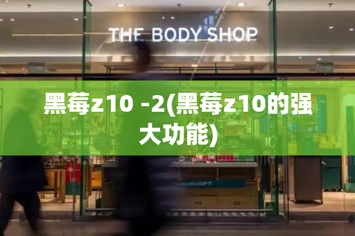 黑莓z10 -2(黑莓z10的强大功能)