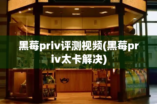 黑莓priv评测视频(黑莓priv太卡解决)