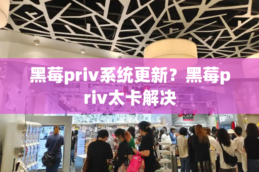 黑莓priv系统更新？黑莓priv太卡解决-第1张图片-星选测评
