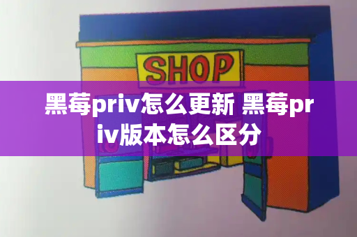 黑莓priv怎么更新 黑莓priv版本怎么区分