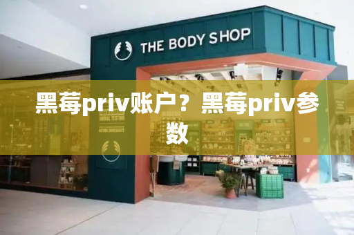 黑莓priv账户？黑莓priv参数