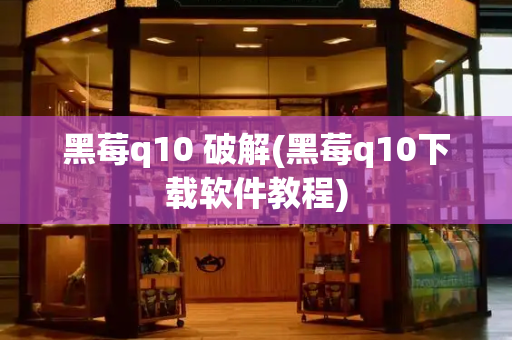 黑莓q10 破解(黑莓q10下载软件教程)
