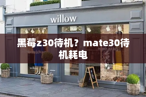 黑莓z30待机？mate30待机耗电