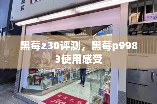 黑莓z30评测，黑莓p9983使用感受