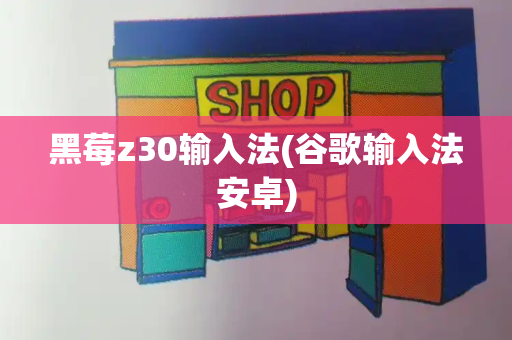 黑莓z30输入法(谷歌输入法安卓)-第1张图片-星选测评