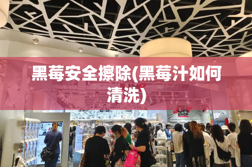 黑莓安全擦除(黑莓汁如何清洗)