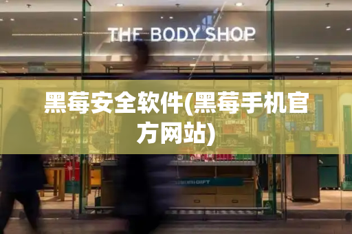 黑莓安全软件(黑莓手机官方网站)