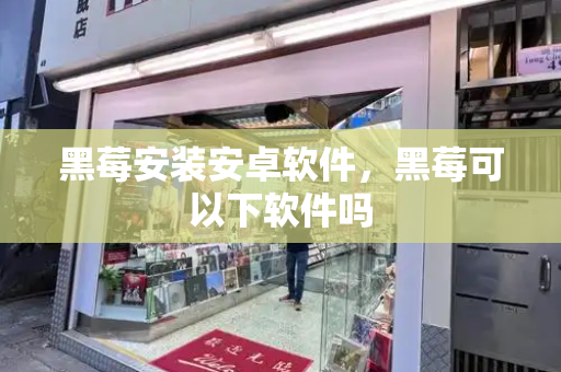 黑莓安装安卓软件，黑莓可以下软件吗