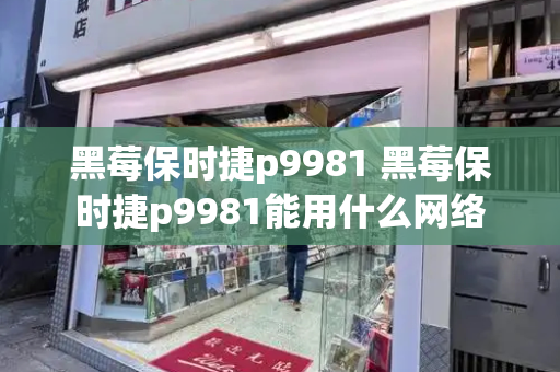 黑莓保时捷p9981 黑莓保时捷p9981能用什么网络-第1张图片-星选测评
