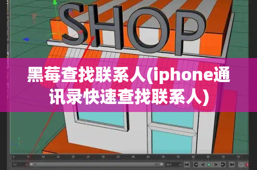 黑莓查找联系人(iphone通讯录快速查找联系人)-第1张图片-星选测评