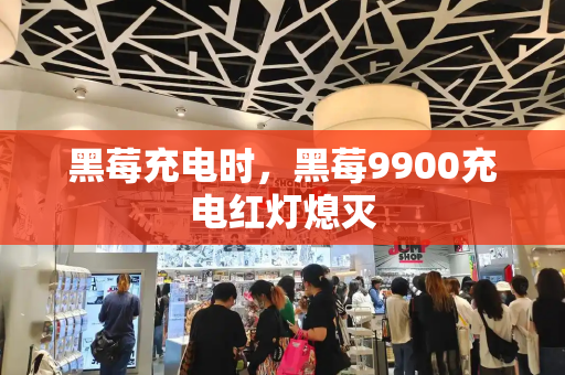 黑莓充电时，黑莓9900充电红灯熄灭