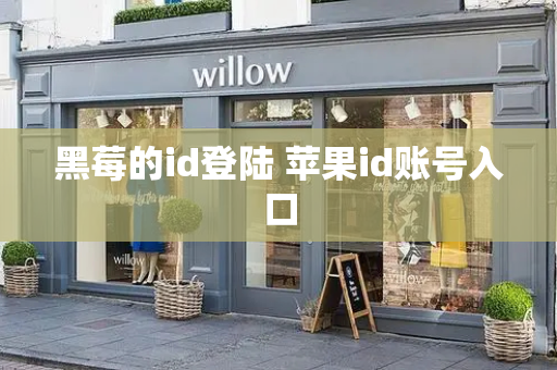 黑莓的id登陆 苹果id账号入口