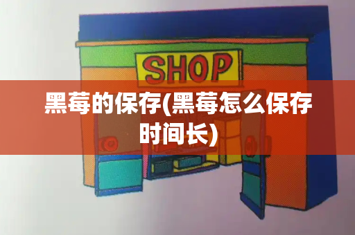 黑莓的保存(黑莓怎么保存时间长)