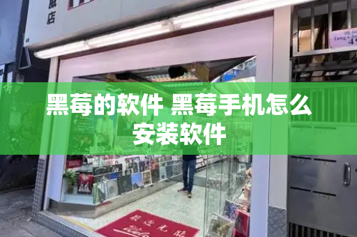 黑莓的软件 黑莓手机怎么安装软件