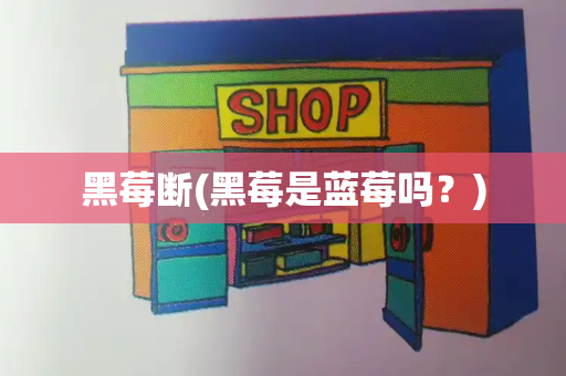 黑莓断(黑莓是蓝莓吗？)-第1张图片-星选测评