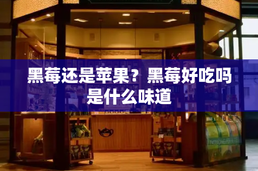 黑莓还是苹果？黑莓好吃吗是什么味道