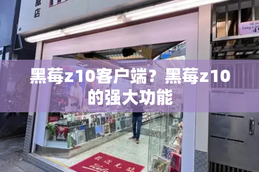 黑莓z10客户端？黑莓z10的强大功能-第1张图片-星选测评