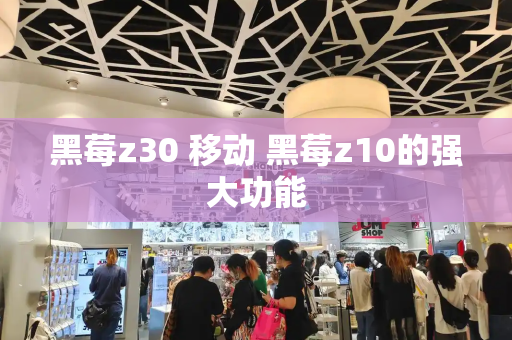 黑莓z30 移动 黑莓z10的强大功能