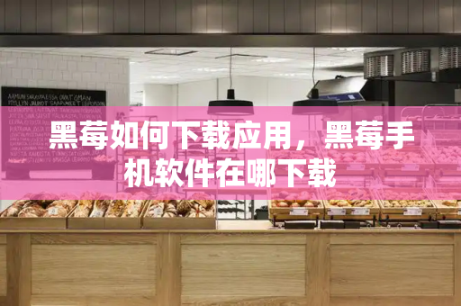 黑莓如何下载应用，黑莓手机软件在哪下载