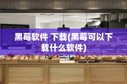 黑莓软件 下载(黑莓可以下载什么软件)-第1张图片-星选测评