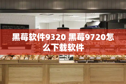 黑莓软件9320 黑莓9720怎么下载软件