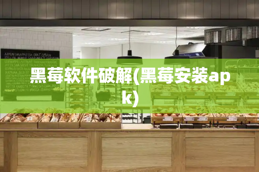 黑莓软件破解(黑莓安装apk)