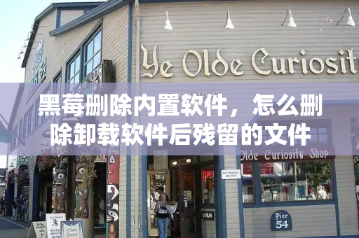黑莓删除内置软件，怎么删除卸载软件后残留的文件