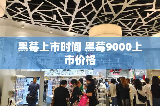 黑莓上市时间 黑莓9000上市价格-第1张图片-星选测评