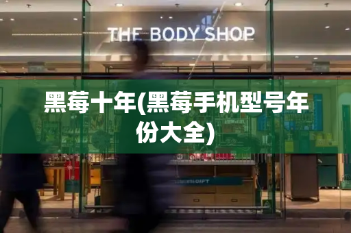 黑莓十年(黑莓手机型号年份大全)-第1张图片-星选测评