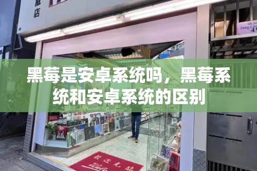 黑莓是安卓系统吗，黑莓系统和安卓系统的区别-第1张图片-星选测评