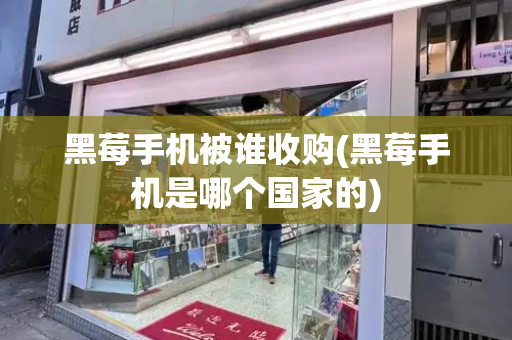 黑莓手机被谁收购(黑莓手机是哪个国家的)-第1张图片-星选测评